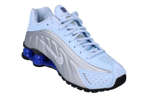 Blue Tint/metallic Silver-racer Blue Nike Shox R4 Women's Shoes