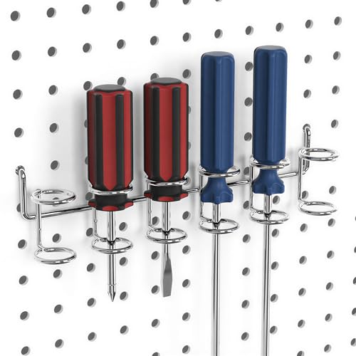 Pegboard Hooks Assortment, for Organizing Various Tools, with Pegboard Bins, 107 PCS, 48 of Which are Locks