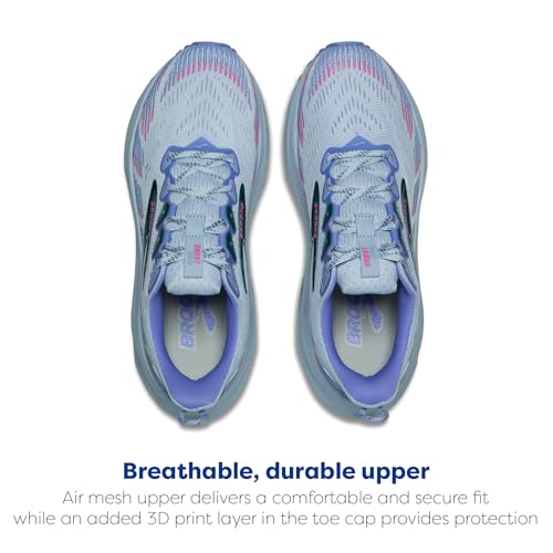 Brooks Women's Ghost Trail, Off-Road Running Shoe for Rugged Terrain - Skyway/Bell/Atlantic Deep - 5.5 Medium