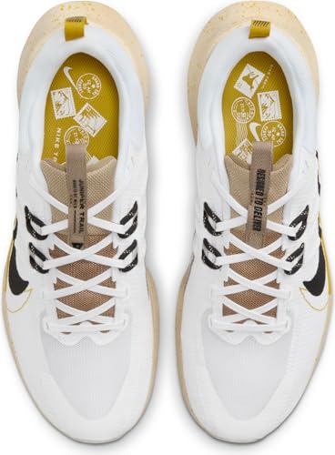 Nike Juniper Trail 2 Nn, Men's Low, White/Black-Vivid Sulfur-Khaki, 44 EU / 44 EU