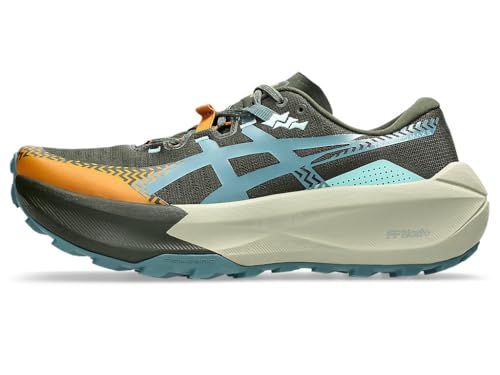 Asics Trabuco Max 5 Men's Trainers, Vintage Khaki Foggy Teal, 10.5 US
