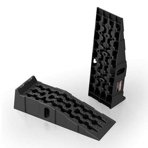 TOWKING 16000lb Heavy Duty Car Ramps, Non-slip 7"H for Underbody Oil Change