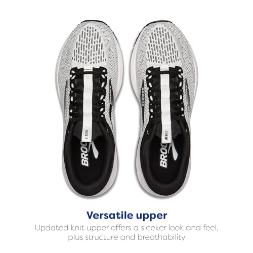 Brooks Women’s Revel 7 Neutral Running Shoe - White/Black - 11 Medium