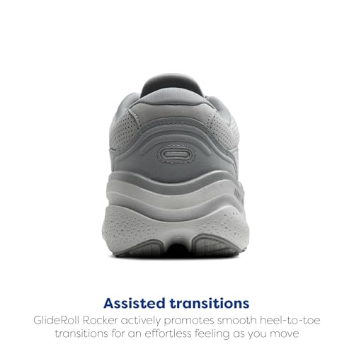 Brooks Men’s Ghost Max Suede/Leather Neutral Running & Walking Shoe - Primer Grey/Oyster/Alloy - 9 Medium
