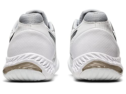 ASICS Women's Netburner Ballistic FlyteFoam 2 Volleyball Shoes, 7, White/Black