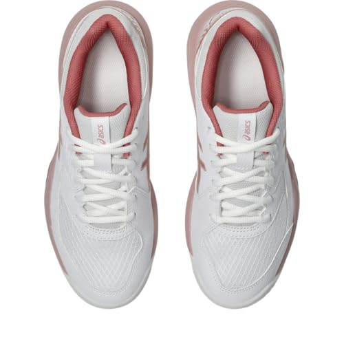 ASICS Women's Gel-Dedicate 8 Tennis Shoes, 9, White/Rose Rouge