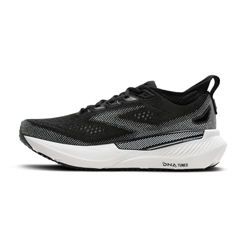 Brooks Men’s Glycerin GTS 23 Supportive Running Shoe - Black/Grey/White - 12 Medium