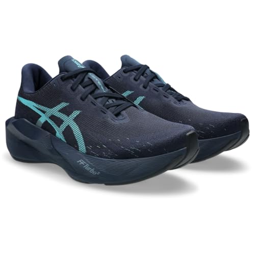 ASICS Men's NOVABLAST 6 Running Shoes, 14, Midnight/Energy Aqua