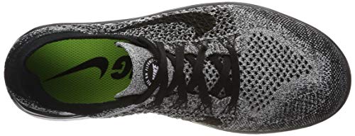 Nike Men's Free Run Flyknit 2018 Running Shoes, White White Black 101, 40 EU