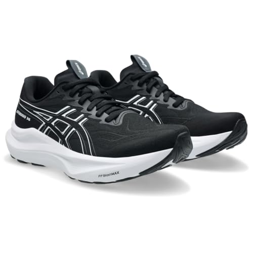 ASICS Women's GT-2000 14 Running Shoes, 8.5, Black/White