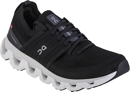 On Men's Cloudswift 3 Sneakers, Black/White, 9.5 Medium US