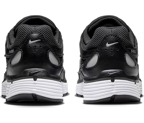Nike P-6000 Men's Shoes (CD6404-026, Black/White/Metallic Silver/Black) Size 9.5