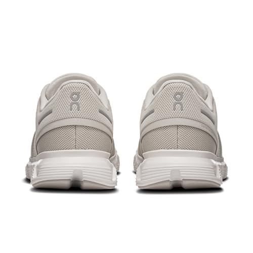 On Women's Cloud 6 Sneakers, Pearl/White, 8 Medium US