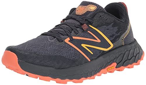 New Balance Men's Fresh Foam X Hierro V7 Running Shoe, Thunder/Vibrant Orange/Vibrant Apricot, 9.5