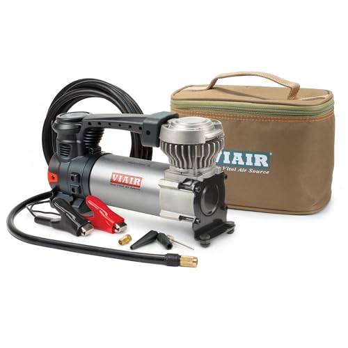 VIAIR 88P - 00088 Portable Compressor Kit with Alligator Clamps, Tire Inflator, Tire Air Pump, 12V, 120 PSI, for Up to 33 Inch Tires