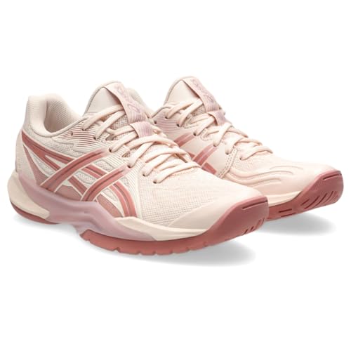 ASICS Women's POWERBREAK FlyteFoam Handball Shoes, 8, Pearl Pink/MORGANITE