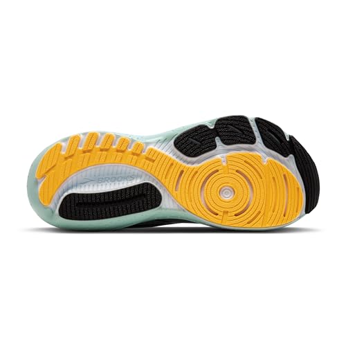 Brooks Men's Glycerin GTS 21 Supportive Running Shoe - Cloud/Black/Gold - 8.5 Medium