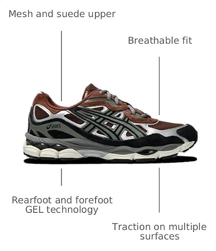 ASICS Gel-NYC - Men's (Black/Brown/Silver) Size 9