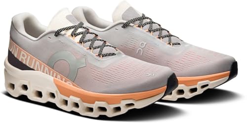 On Mens Cloudmonster 2 Glacier/Tangerine 12 M