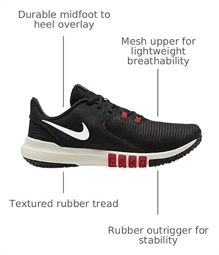 Nike Men's Nike Flex Control TR4 Athletic Shoe, Black/White-Dark Smoke Grey-Smoke Grey, 9.5 Regular US