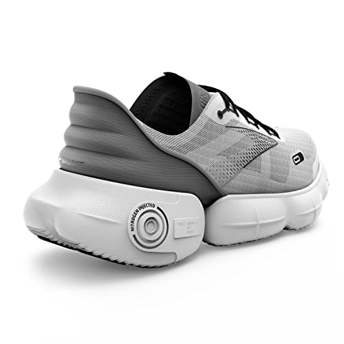 Brooks Women's Aurora Neutral Running Shoe - White/Alloy/Black - 5.5 Medium