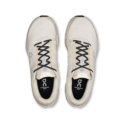 On Men's Cloudsurfer Next Sneakers, Ivory/Silver, 10.5 Medium US