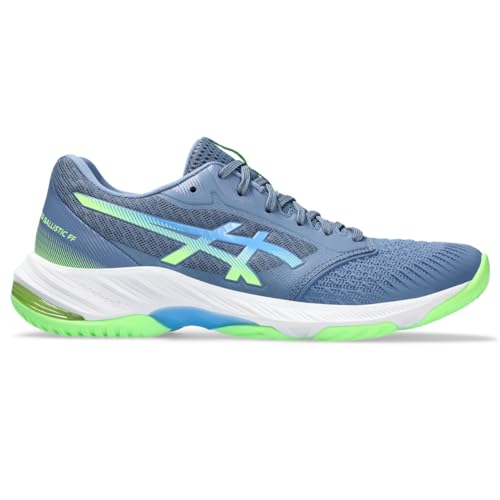 ASICS Men's Netburner Ballistic FlyteFoam 3 Volleyball Shoe, 8, Denim Blue/Waterscape