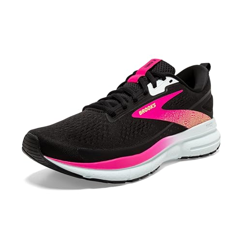 Brooks Women’s Trace 3 Neutral Running Shoe - Black/Blue/Pink Glo - 7 Medium