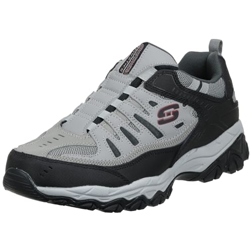 Skechers Sport Men's Afterburn Extra Wide Fit Wonted Loafer,gray/black,10.5 4E US