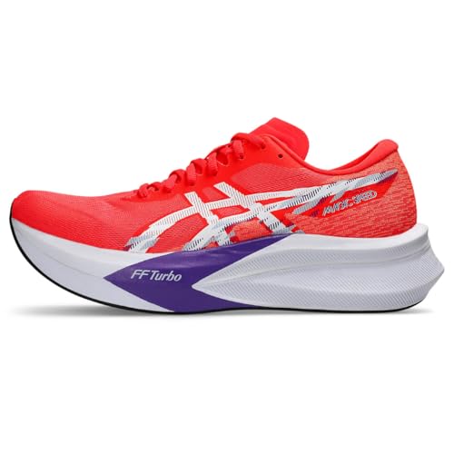 Asics Men Magic Speed 4 Running Shoe, FLASH RED/WHITE, 8 US