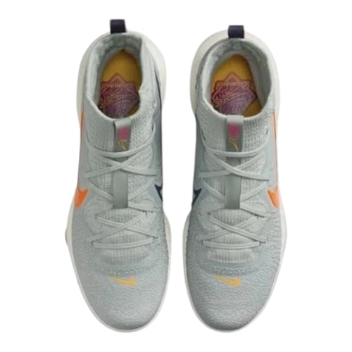 Nike Alpha Huarache NXT MCS Men's Baseball Cleats Light Silver/Laser Orange HF1132-001 Size 9