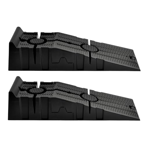 2-Pack Car Ramps - Heavy-Duty Car Lifts for Home Garage or Shop - 16,000lb GVW Capacity, 8,000lb Load Capacity Per Pair - SUV, Agricultural Vehicle, or Pickup Truck Ramp