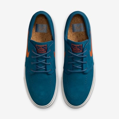 Nike SB Zoom Janoski OG+ Skate Shoes (Blue Force/Blue Force/Summit White/Campfire Orange) Size 8.5