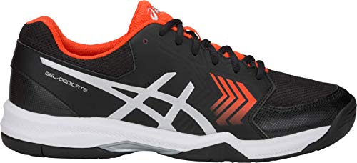 ASICS Gel-Dedicate 5 Men's Tennis Shoe, Black/Silver, 9 D US
