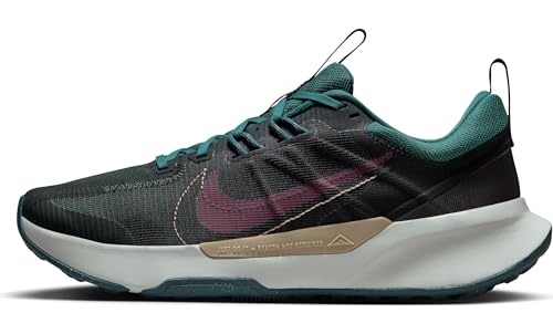 NIKE Men's Men's Low-top SneakersTrail Running Shoe, Black Night Maroon Deep Jungle, 10.5 US