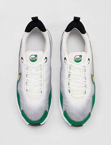 Nike Big Kids' Air Max Nova Shoes, White/Metallic Gold-Malachite-Black, 7Y