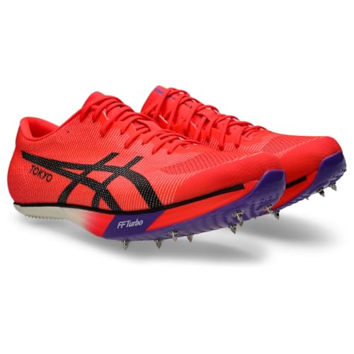 ASICS Unisex METASPEED SP 2 Track & Field, 8.5M / 10W, Flash RED/Black