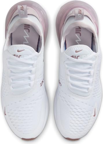 Nike Air Max 270 Women's Shoes (AH6789-120, White/Smokey Mauve/Black) Size 11.5