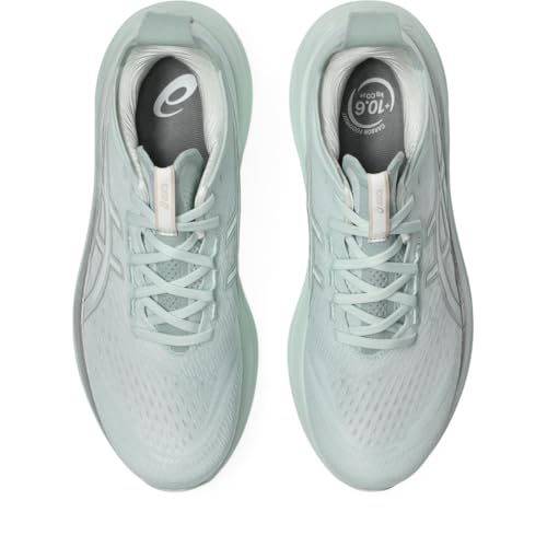 ASICS Men's Gel-Nimbus 27 Running Shoes, 11.5, Pure Aqua/White