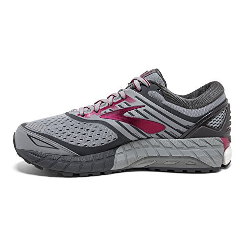 Brooks Womens Ariel '18 - Grey/Grey/Pink - 9.0 - B Medium