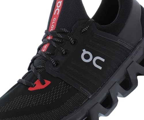 ON Cloudswift 4 AD Mens Shoes Size 8, Color: Black/Red-Black