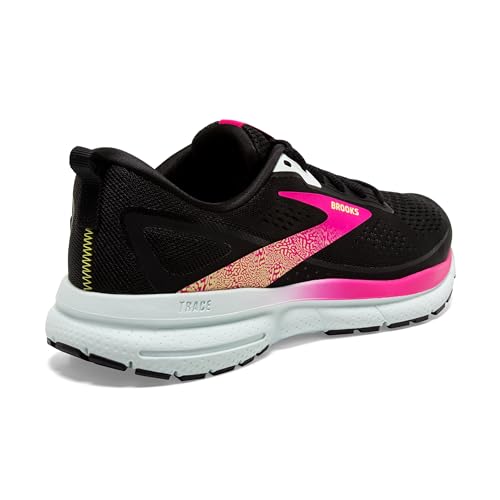 Brooks Women’s Trace 3 Neutral Running Shoe - Black/Blue/Pink Glo - 8 Medium