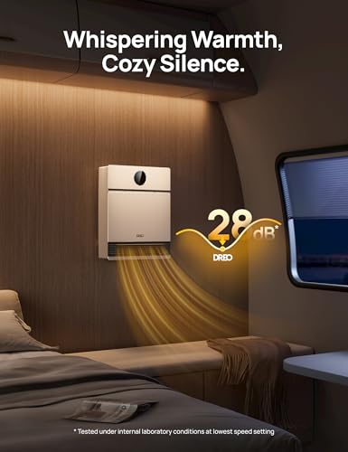 DREO Smart Electric Wall Heater for Indoor Use, Works with Alexa,Large Room
