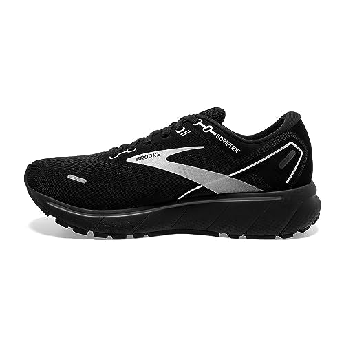 Brooks Women's Ghost 14 GTX Waterproof Neutral Running Shoe - Black/Blackened Pearl - 8.5 Medium