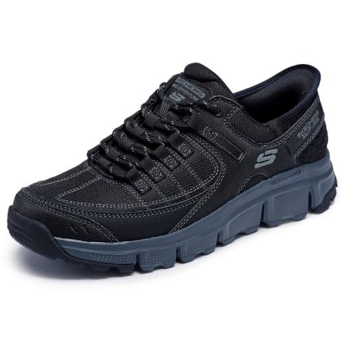 Skechers Men's Summits AT Hands Free Slip-in Sneaker, Black/Charcoal, 10 Wide