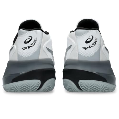 ASICS Men's Gel-Resolution X Padel Tennis Shoes, 9, White/Steel Grey