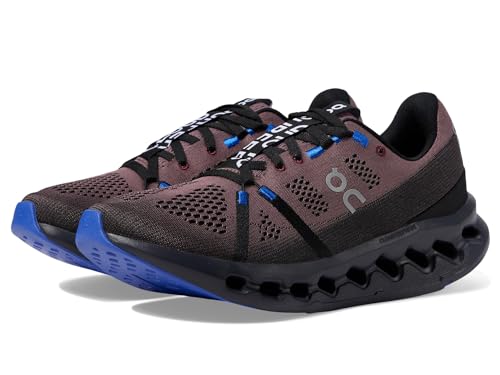 On Womens, Cloudsurfer Black/Cobalt, 6.5, Medium