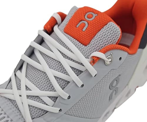 On Cloudflyer Mens Shoes Size 9.5, Color: Glacier/Flame-Off-White