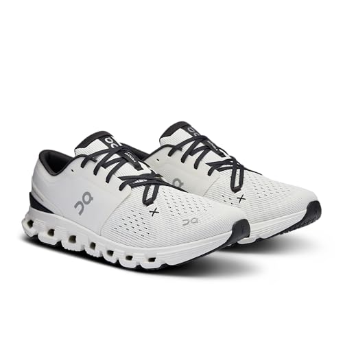 On Men's Cloud X 4 Sneakers, Ivory/Black, 12 Medium US