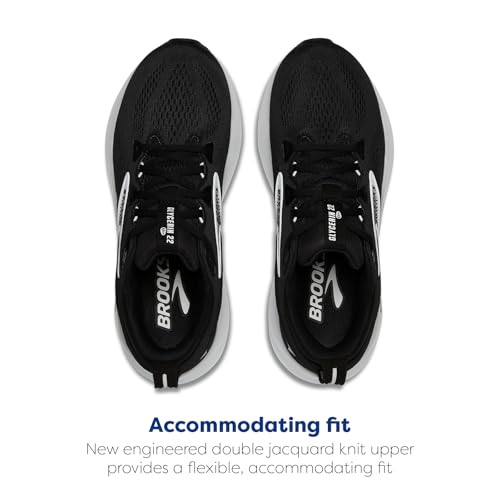 Brooks Men’s Glycerin 22 Neutral Running Shoe - Black/Grey/White - 10.5 Medium